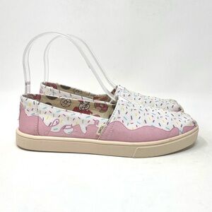 Toms by Randy’s Donuts Slip On Loafer Pink White Womens 6